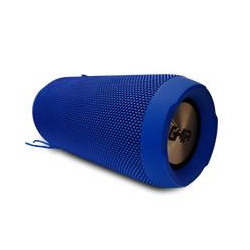 BOCINA BLUETOOTH BX600A GHIA AZUL RESISTENTE A SALPICADURAS DE AGUA IPX6 TWS 5W X2 AUX RADIO FM MICRO SD CARD USB