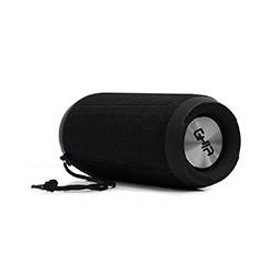 BOCINA BLUETOOTH BX600N GHIA NEGRA RESISTENTE A SALPICADURAS DE AGUA IPX6 TWS 5W X2 AUX RADIO FM MICRO SD CARD USB