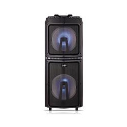 BAFLE AMPLIFICADO RECARGABLE DE DJ BOCINA PROFESIONAL DOBLE DE 12 PULG 24000W PMPO PORTATIL CON RUEDAS BTX2 USBX2 MICRO SDX2 AU