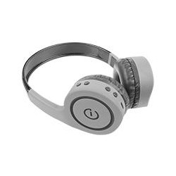 AUDIFONOS ON EAR INALAMBRICOS MANOS LIBRES CON BT FM SD 35MM EASY LINE BY PERFECT CHOICE GRIS