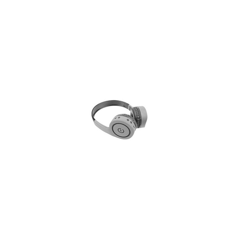 AUDIFONOS ON EAR INALAMBRICOS MANOS LIBRES CON BT FM SD 35MM EASY LINE BY PERFECT CHOICE GRIS