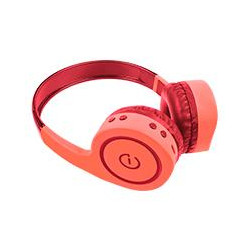 AUDaFONOS ON EAR INALAMBRICOS MANOS LIBRES CON BT FM SD 35MM EASY LINE BY PERFECT CHOICE CORAL