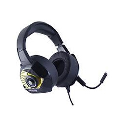 AURICULARES TIPO DIADEMA OCELOT NEGROS GAMERS ALAMBRICOS ILUMINACION TIPO RGB MICROFONO CON CANCELACION DE RUIDO AJUSTABLES MUL