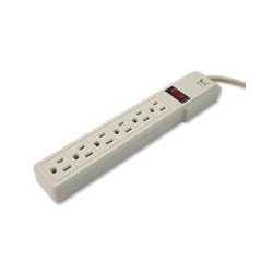 SUPRESOR DE PICOS 550J 6 CONTACTOS RESET SWITCH CABLE DE 45 CM CALIBRE 16AWG 2 PUERTOS USB 1A