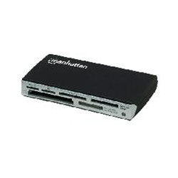 LECTOR DE MEMORIAS MANHATTAN 60 EN 1 USB 20 NEGRO