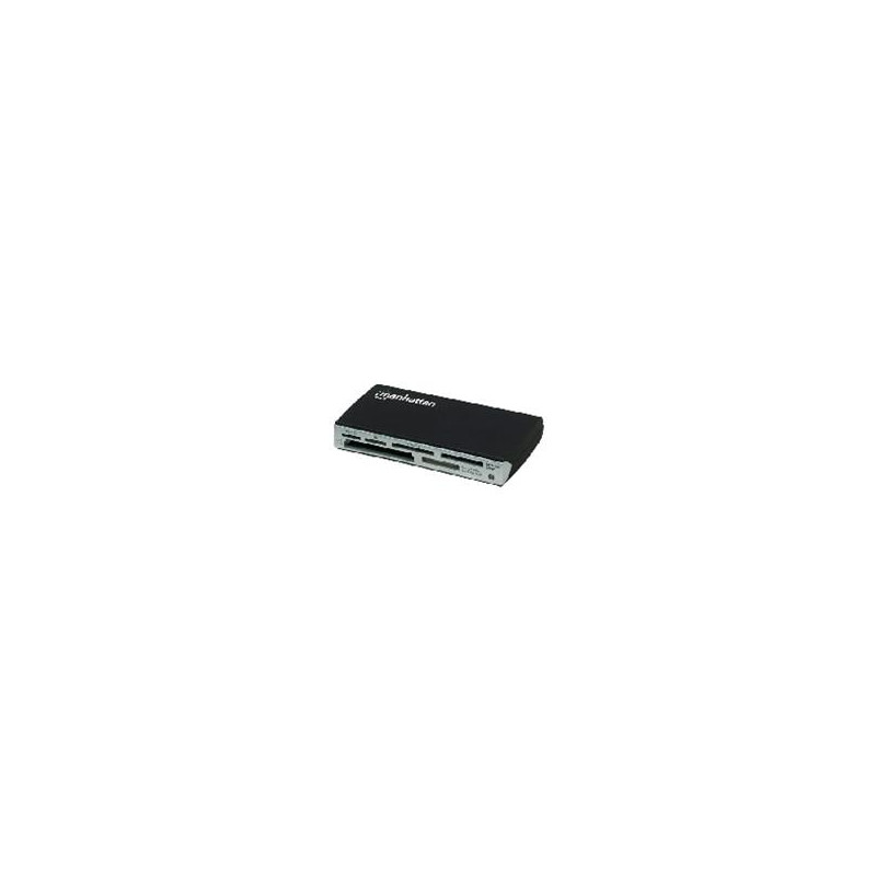 LECTOR DE MEMORIAS MANHATTAN 60 EN 1 USB 20 NEGRO