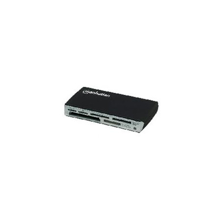 LECTOR DE MEMORIAS MANHATTAN 60 EN 1 USB 20 NEGRO