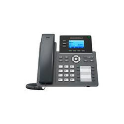 TELEFONO IP 2 PUERTOS DE RED GIGABIT PANTALLA LCD RETROILUMINADA DE 132X64 10 TECLAS BLF CONFIGURABLES GESTION Y APROVISIONAMIE